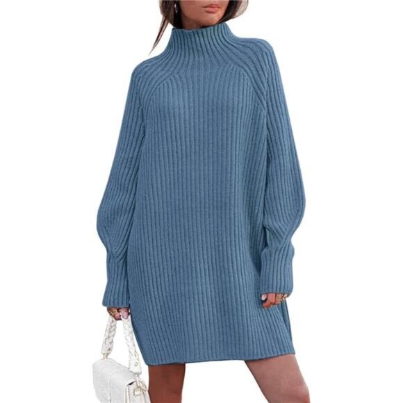 Dresses & Skirts - Sweater Dresses for Women Blue